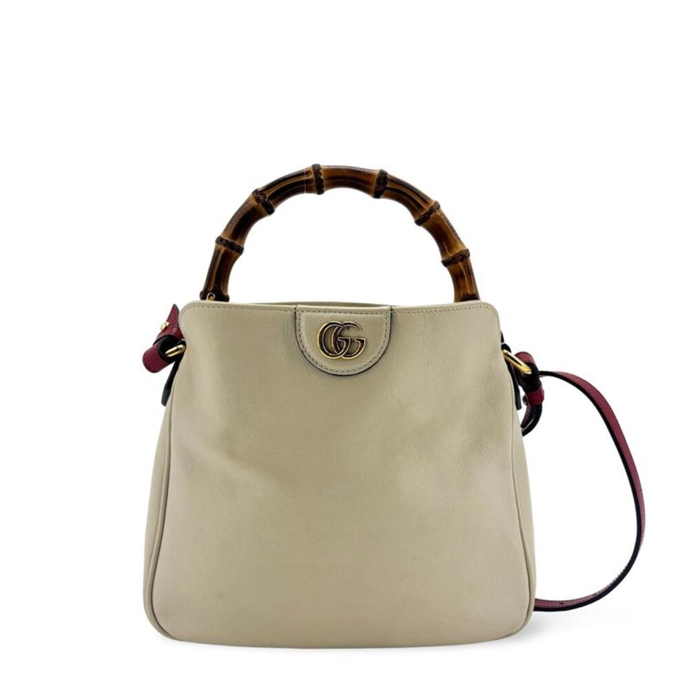 Gucci Diana Bamboo Leather Shoulder Bag Small
